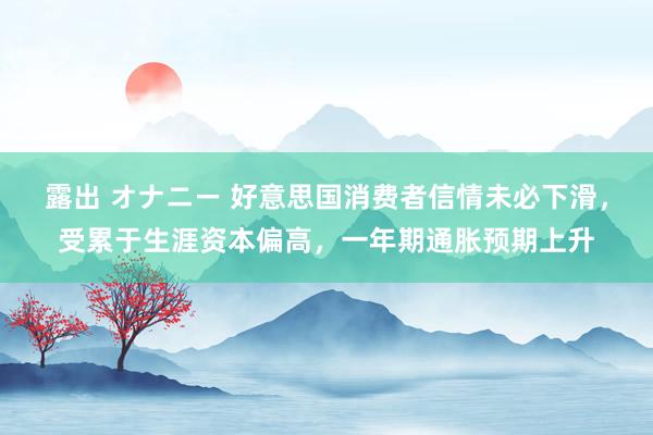露出 オナニー 好意思国消费者信情未必下滑，受累于生涯资本偏高，一年期通胀预期上升
