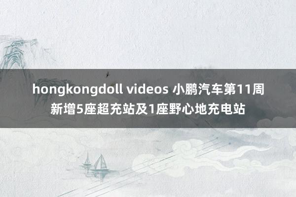 hongkongdoll videos 小鹏汽车第11周新增5座超充站及1座野心地充电站